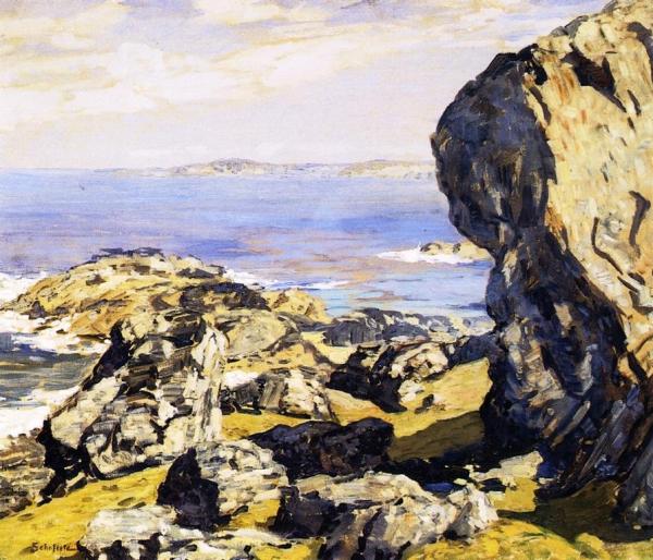 Clodgy Point by Walter Elmer Schofield Oil Painting Reproductions