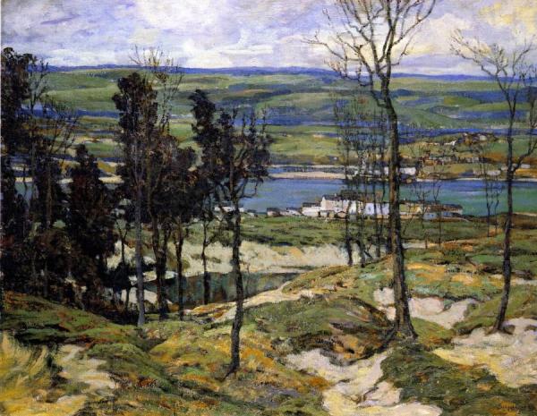 Sand Dunes Near Lelant, Cornwall, England by Walter Elmer Schofield