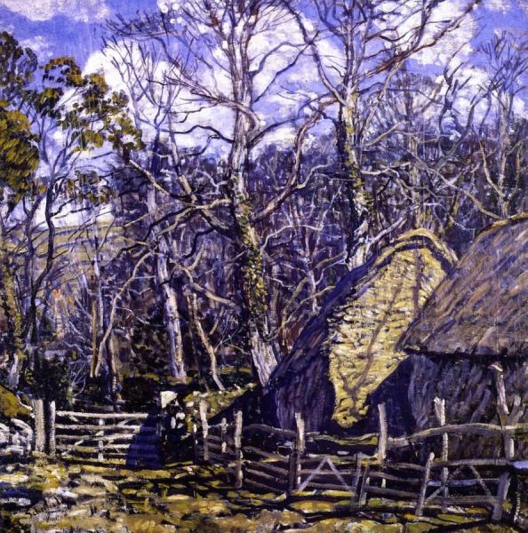 The Hayricks by Walter Elmer Schofield