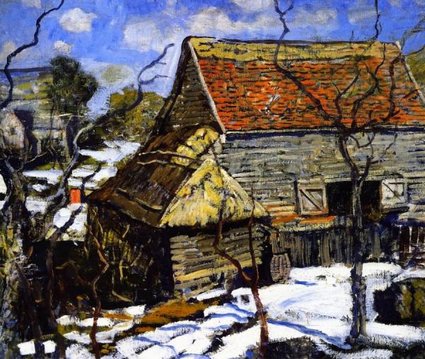 The Red Barn by Walter Elmer Schofield