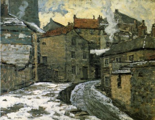 Village In Winter by Walter Elmer Schofield