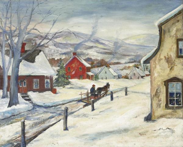 Walter Emerson Baum A Snow-covered Town