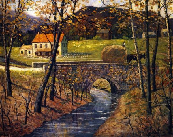 Walter Emerson Baum Autumn Near Ambler, Pa.