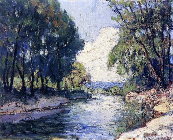 Edge Of Lake Lenape by Walter Emerson Baum