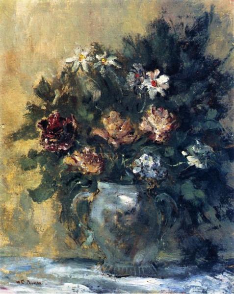 Flowers In A Vase by Walter Emerson Baum