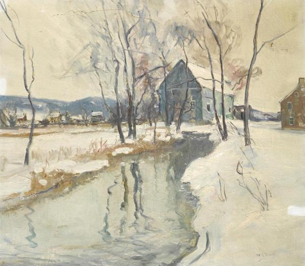 Mill At Hellertown by Walter Emerson Baum
