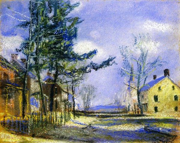 Village Road by Walter Emerson Baum