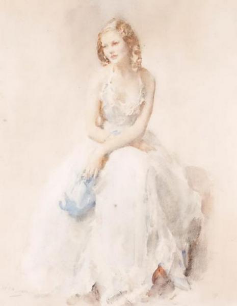 Woman In White by Walter Ernest Webster