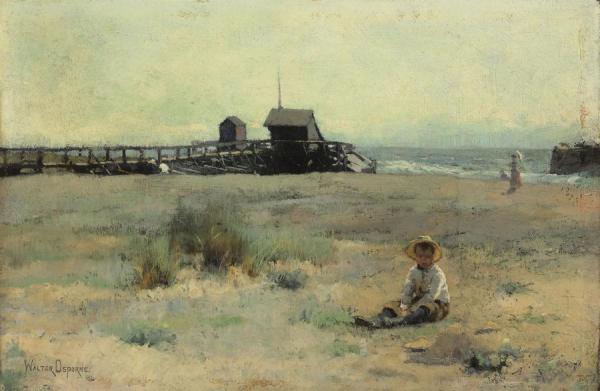 Boy On A Beach by Walter Frederick Osborne Oil Painting Reproductions