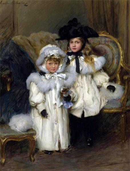 Dorothy And Irene Falkiner by Walter Frederick Osborne Oil Painting Reproductions