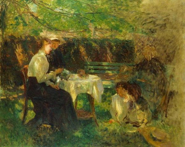 Tea In The Garden by Walter Frederick Osborne