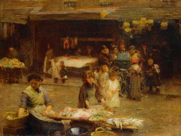 Walter Frederick Osborne The Fishmarket, Patrick Street
