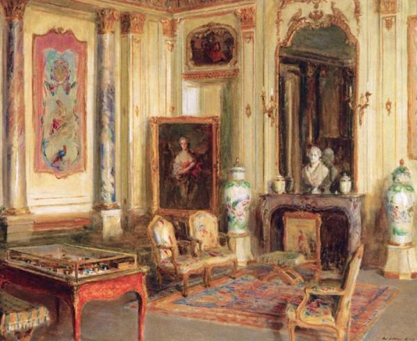 Salon In The Musée Jacauemart-andré by Walter Gay Oil Painting Reproductions