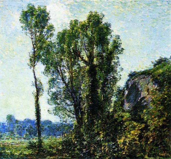 French Poplars by Walter Griffin