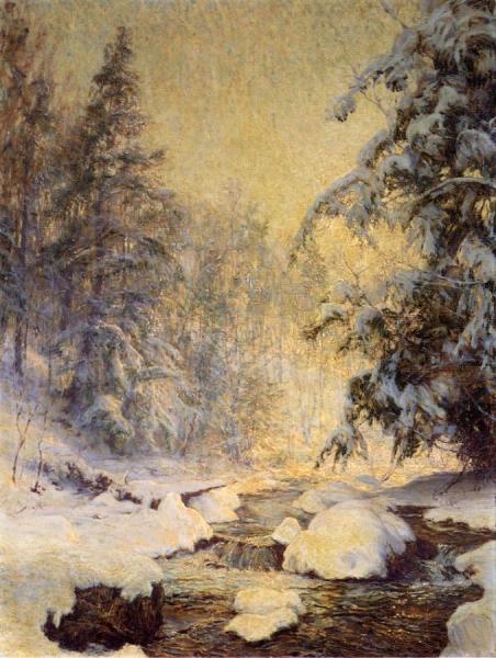A Brook In Winter by Walter Launt Palmer
