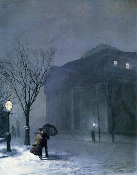Albany In The Snow by Walter Launt Palmer Oil Painting Reproductions