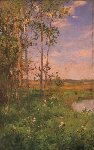 At The Edge Of The Pond by Walter Launt Palmer