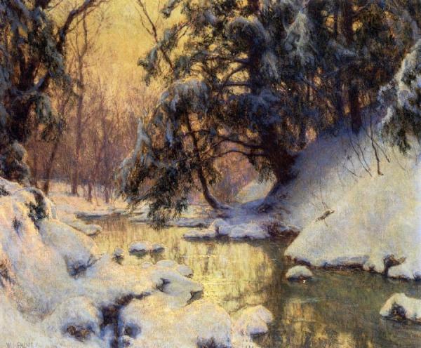 Walter Launt Palmer Brook And Hemlocks