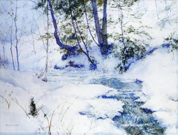 Brook In Winter by Walter Launt Palmer