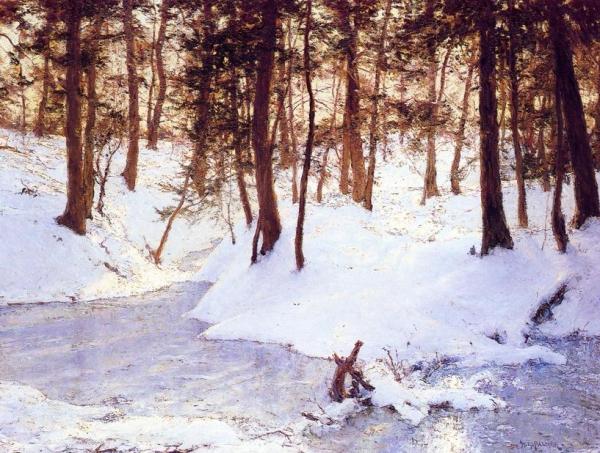 Ice In The Glen by Walter Launt Palmer