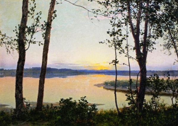 Sunrise Over The Lake by Walter Launt Palmer