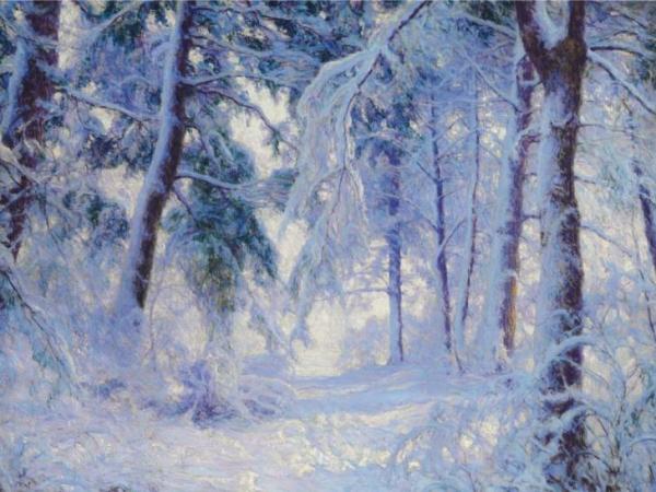 Walter Launt Palmer Winter Forest