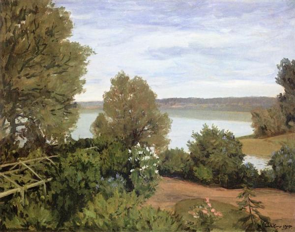 Garden In Grunheide Near Berlin by Walter Leistikow