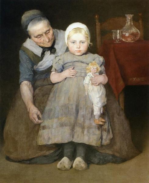 Grandmother And Child by Walter Mcewen Oil Painting Reproductions