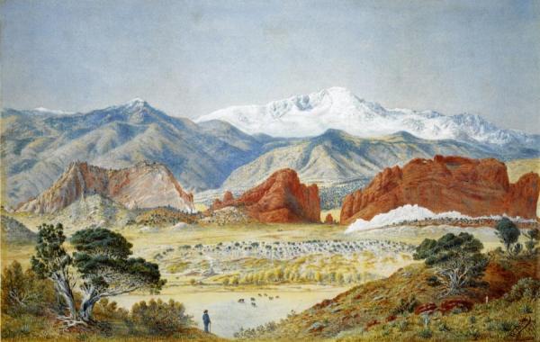 Pike's Peak And The Gateway To The Garden Of The Gods by Walter Paris