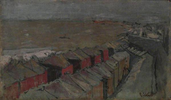 Bathing Huts, Dieppe by Walter Richard Sickert