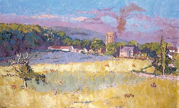 Chagford, Devon, Across Fields by Walter Richard Sickert