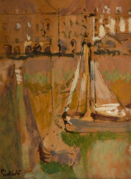 Dieppe Harbour, France by Walter Richard Sickert