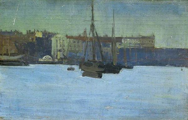 Dieppe Harbour, France by Walter Richard Sickert