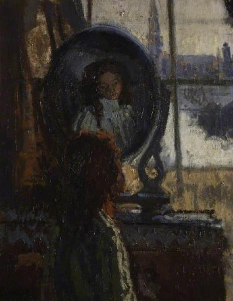 Girl At A Looking Glass, Little Rachel by Walter Richard Sickert
