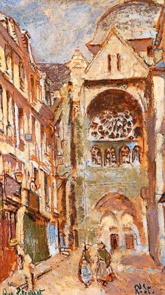 La Rue Picquet, Dieppe, France by Walter Richard Sickert