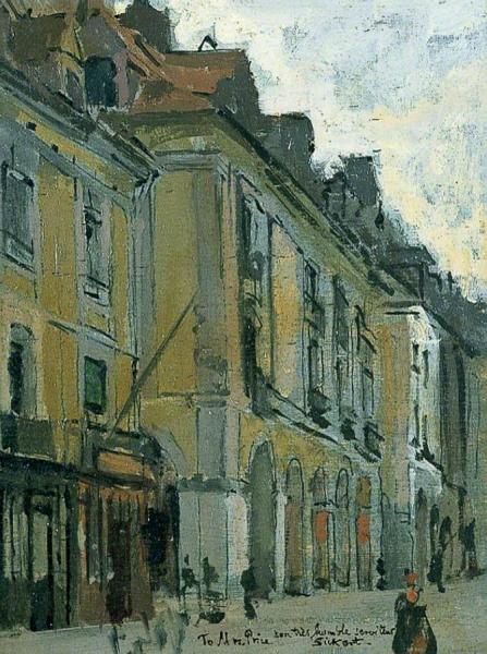 Les Arcades De La Poissonerie, Quai Duguesne, Dieppe, France by Walter Richard Sickert