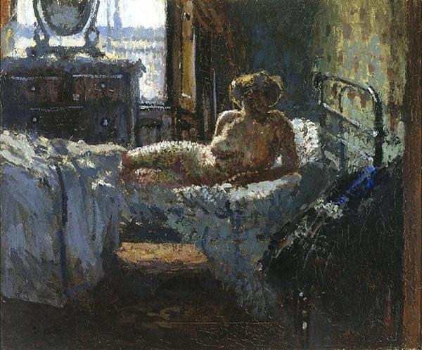 Mornington Crescent, Nude Contre-jour by Walter Richard Sickert