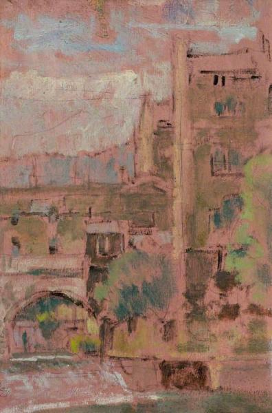 Part Of Pulteney Bridge, Bath by Walter Richard Sickert