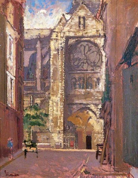 St Jacques, Rue Picquet, Dieppe, France by Walter Richard Sickert