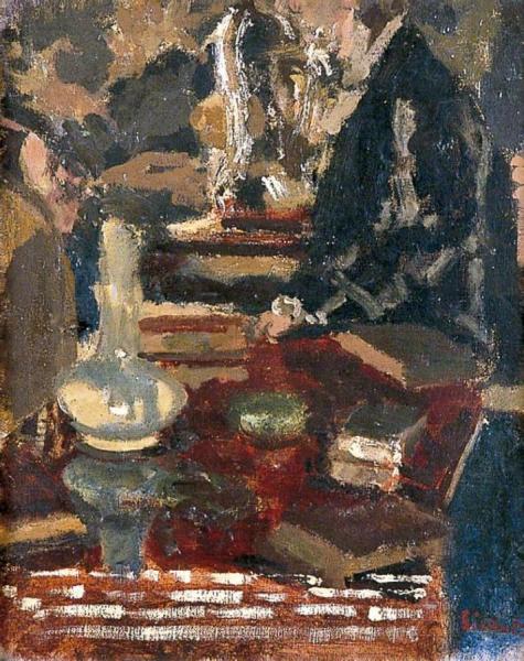 Still Life In Morton Sand's Dining Room by Walter Richard Sickert Oil Painting Reproductions