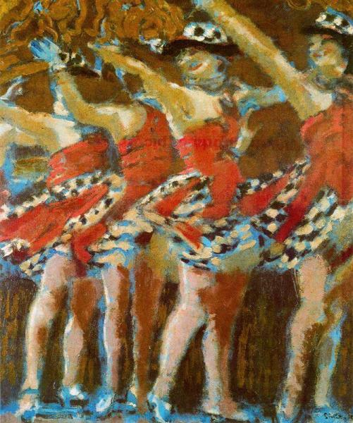 The Plaze Tiller Girls by Walter Richard Sickert