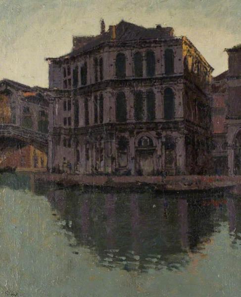 The Rialto Bridge And The Palazzo Dei Camerlenghi by Walter Richard Sickert