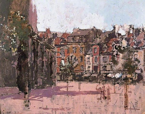 The Rue De La Boucherie With The Church Of St Jacques, Dieppe by Walter Richard Sickert
