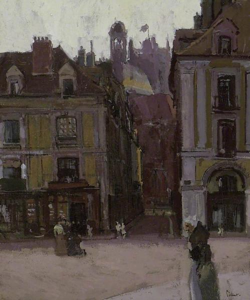 The Rue Notre-dame And The Quai Duquesne, Dieppe by Walter Richard Sickert