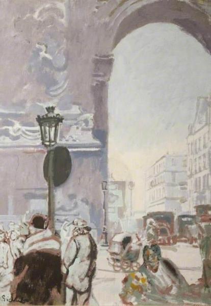 The Third Republic, View Of Porte St-denis, Paris, France by Walter Richard Sickert