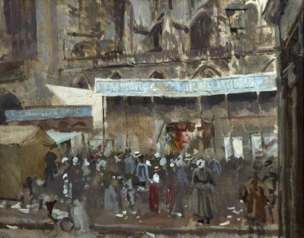 Theatre Of Young Artists, Dieppe, France by Walter Richard Sickert