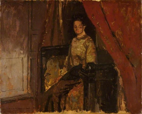 Woman Seated On A Bed, Dieppe by Walter Richard Sickert