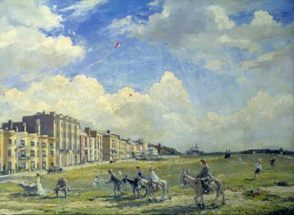 Donkeys And Kites by Walter Russell