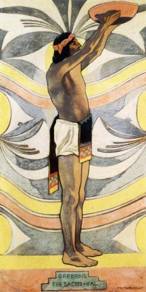 Offering The Sacred Meal by Warren E. Rollins