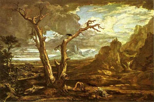 Elijah Fed By The Ravens by Washington Allston